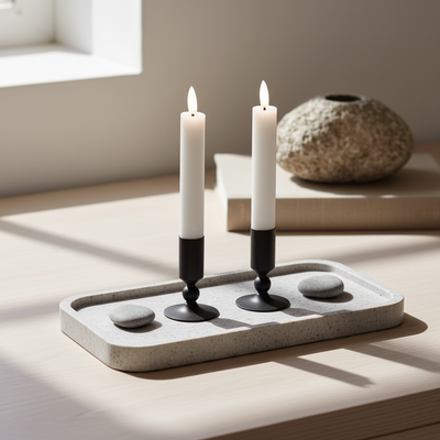 2 stk. LED Kronelys Hvide – 15 cm