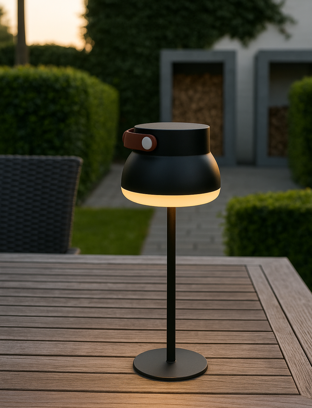2-i-1 LED Bordlampe med Touch – Til både inde og ude