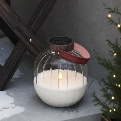 LED Glas Lanterne 20cm - Deluxe Homeart