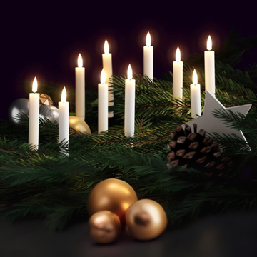 LED Juletræslys - Sæt á 10 stk. - Deluxe Homeart