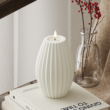 LED Rillelys Ø10 x 15 cm