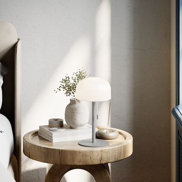 Deluxe Homeart LED lampe – Ikon Copenhagen 27 cm – lysegrå