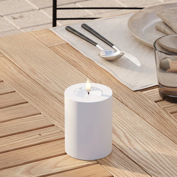 Deluxe Homeart LED Udendørs Bloklys Ø7.5 x 10 cm