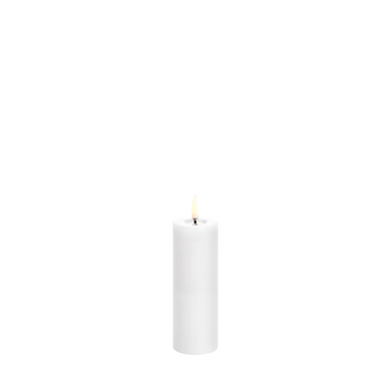 Uyuni LED Smeltede Bloklys Glat   Ø5 x H14,5 cm